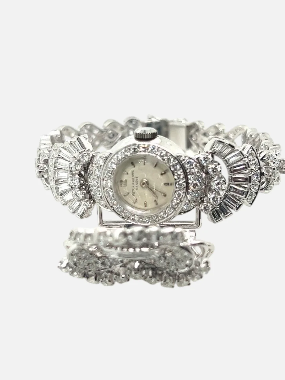Patek Philippe 11 Carat Diamond Watch & Brooche circa 1950