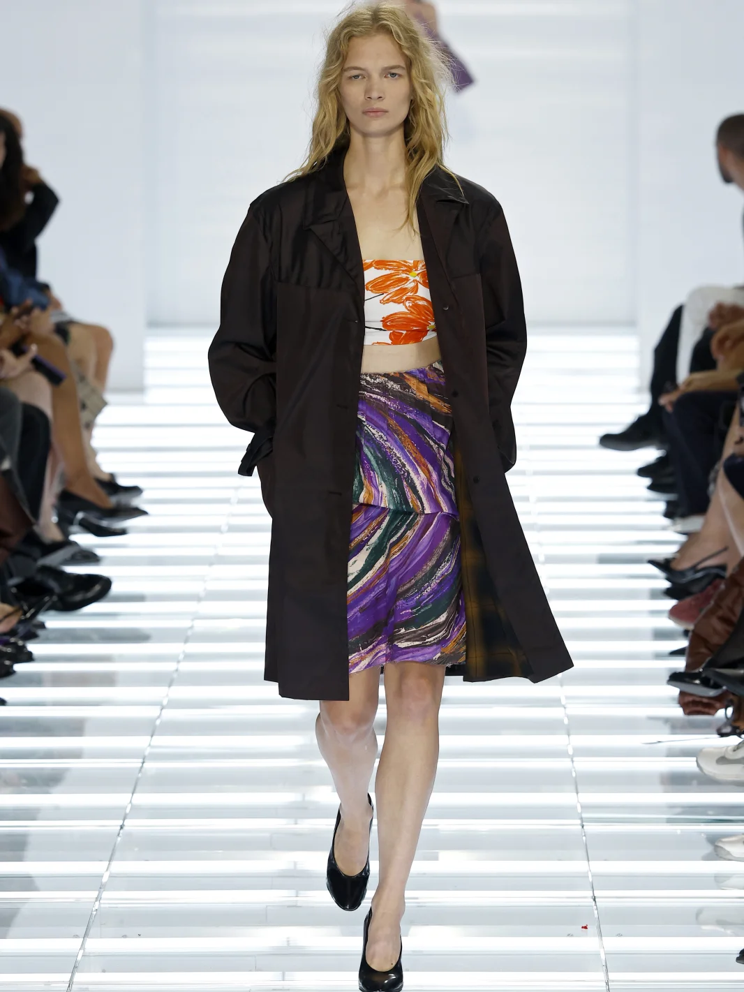 Prada, прада, показ, весна-лето 2027, неделя моды в милане, женская коллекция, новая коллекция, женские юбки, Миучча Прада, Раф Симонс