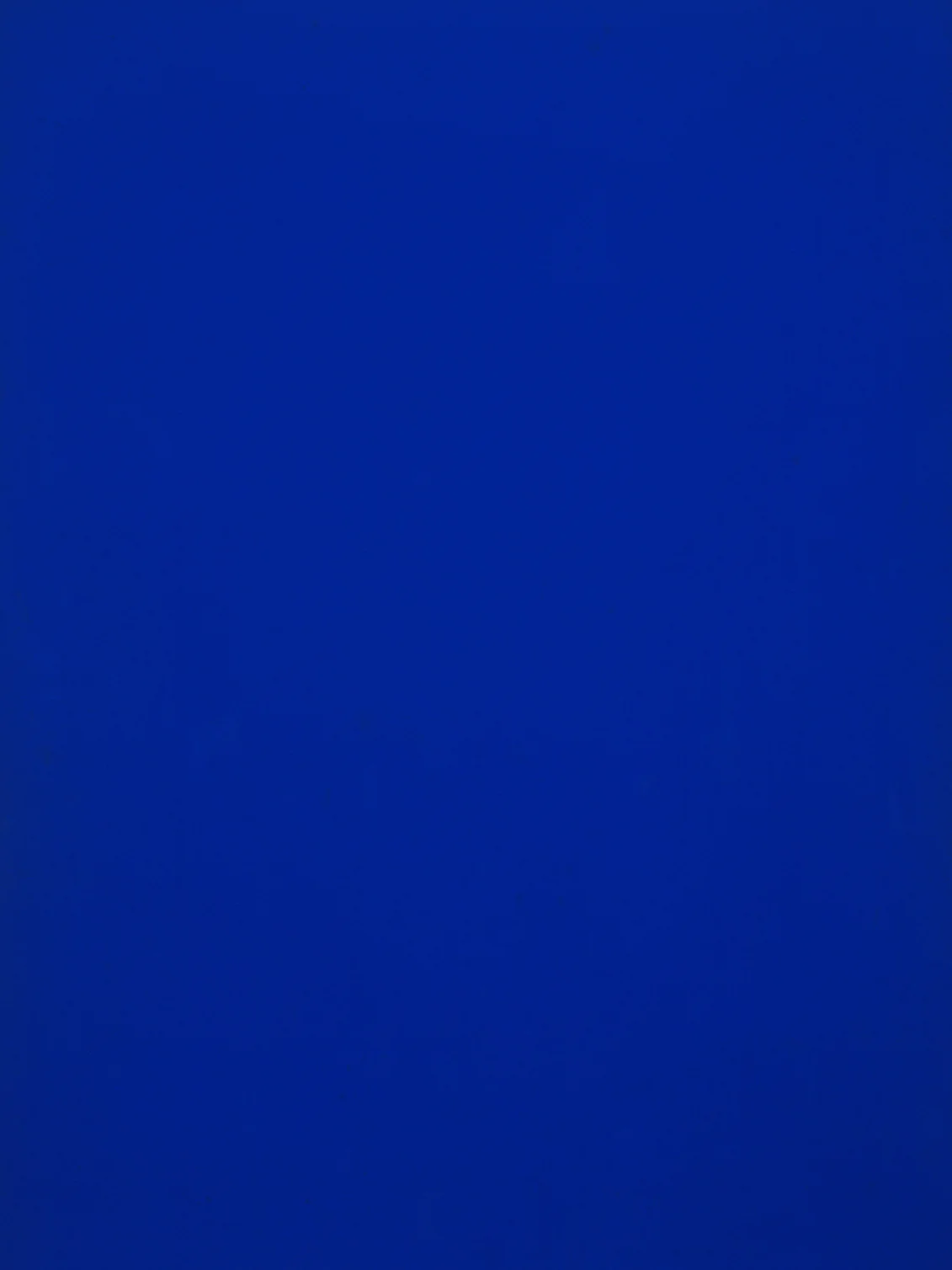 Ив Кляйн «Синий монохром», 1961